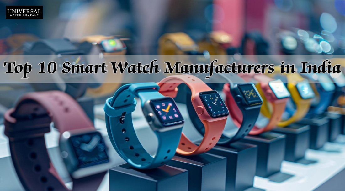 Top smartwatch brands in India, including Fire-Boltt, boAt, and Titan.