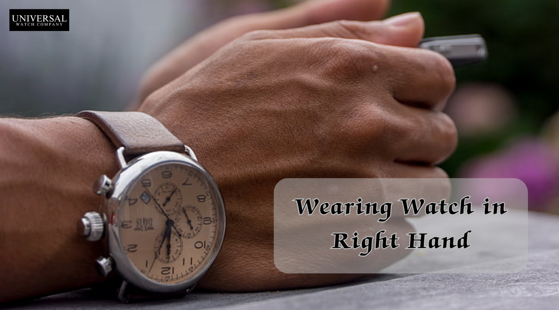 A confident person wearing a stylish wristwatch on the right hand, symbolizing personality, astrology, and individuality.