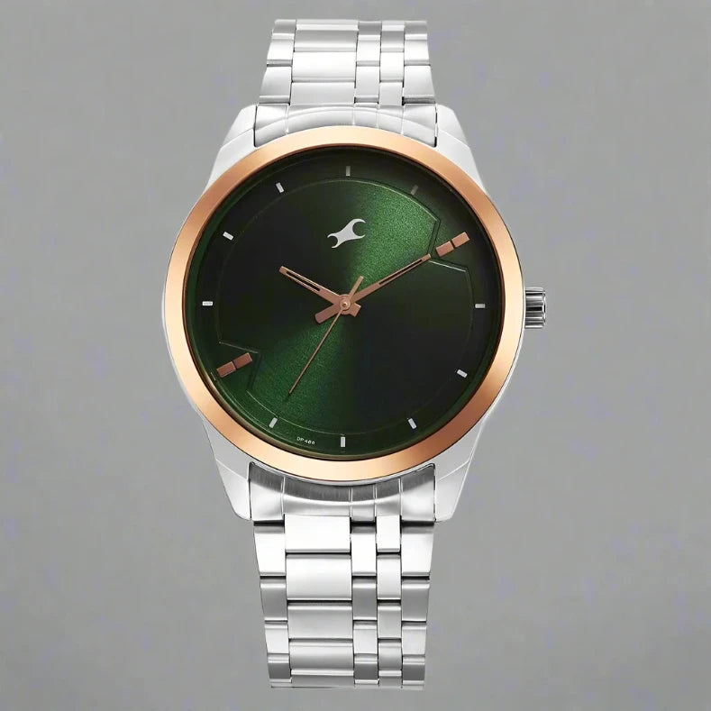 Fastrack 3308KM03 Analog Black Dial Canvas Strap Watch for Men
