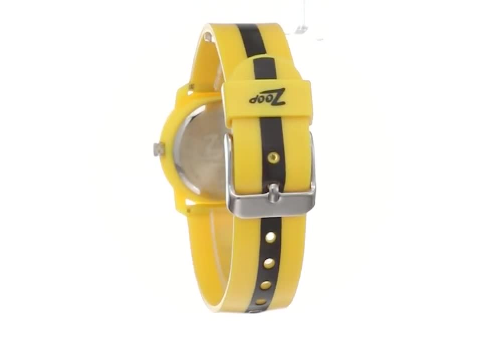 TITAN Zoop Analog Yellow Dial PU Strap Watch-NSC3025pp03 for Kids