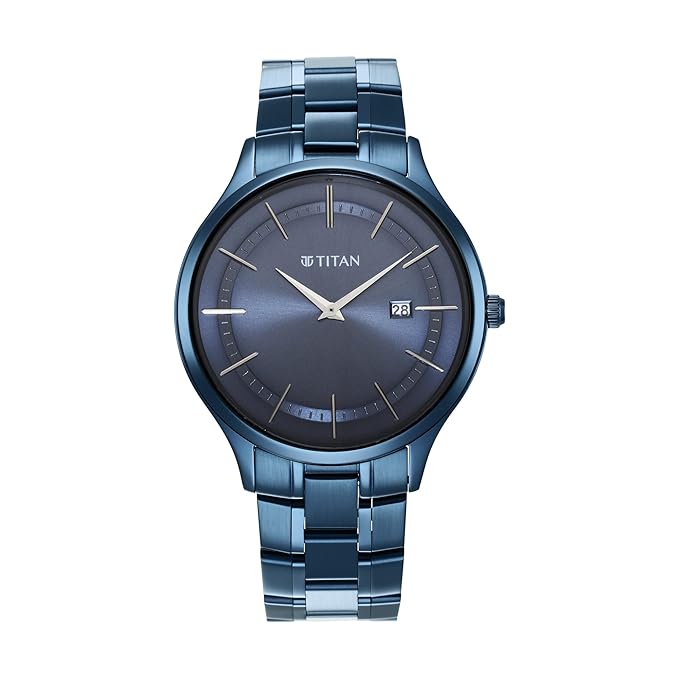 A stunning Titan women's watch featuring a rose gold-tone stainless steel strap, a delicate mother-of-pearl dial, and an elegant analog design, perfect for timeless sophistication and everyday charm