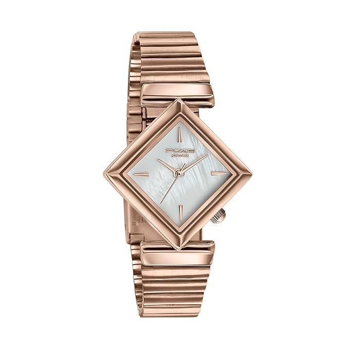 SP80150WM01W Sonata Poze 7 Analog White MOP Dial Rose Gold Alloy Strap Watch for Women - SP80150WM01W