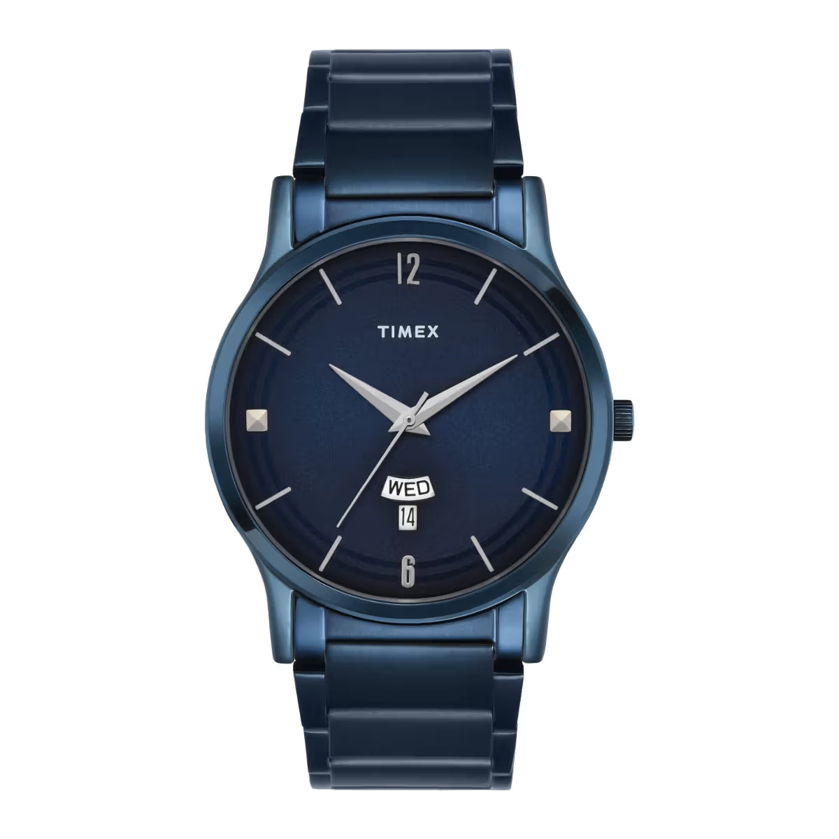 Timex Men Navy Blue Round Analog Dial Watch - TW000R460