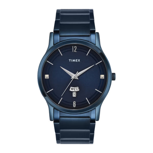 Timex Men Navy Blue Round Analog Dial Watch - TW000R460
