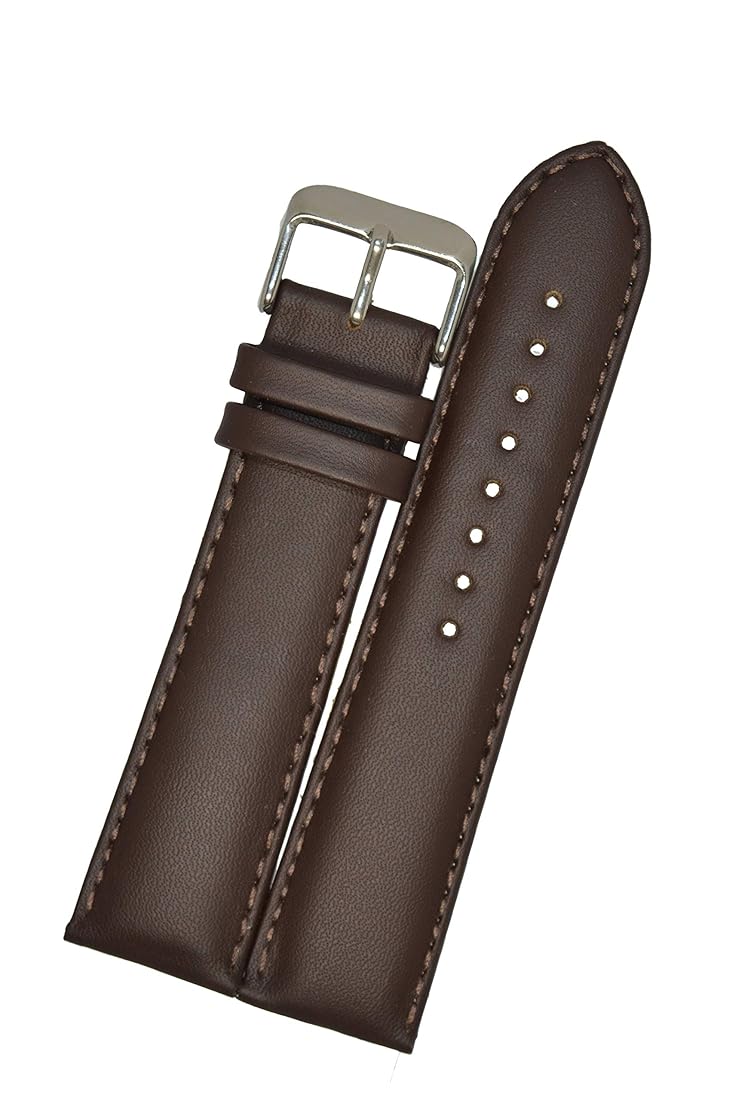 BROWN LEATHER STRAPS 22MM