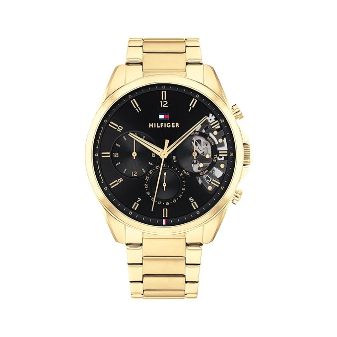 Tommy Hilfiger Quartz Multifunction Black Dial Watch for Men TH1710447