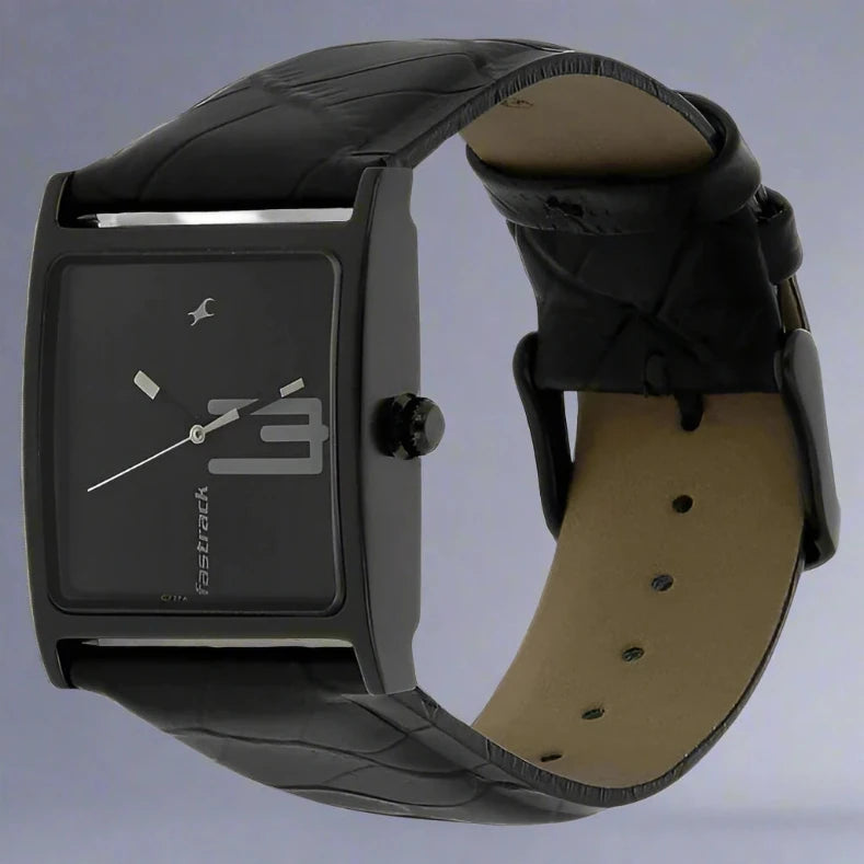 Fastrack 9735NL02 Analog Watch with Modern Blue Dial and Leather Strap