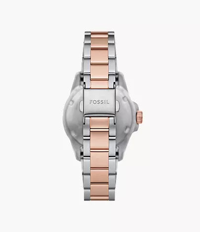 Fossil Blue Dive Three-Hand Two-Tone Stainless Steel Watch