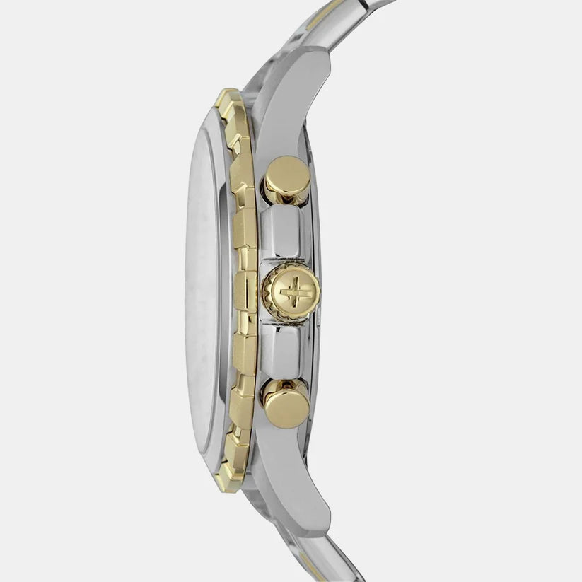 Dean Men Quartz Silver Dial Chronograph Stainless Steel Watch FS4795