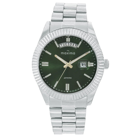 Maxima ATTIVO 69092CMGI green dial men's watch front view