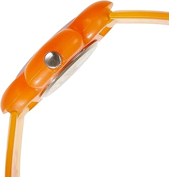 Crafted with a durable stainless steel case having side view of Titan Zoop kids watch