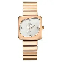 FV60100WM01W Vyb Diva By Fastrack Quartz Analog Mother of Pearl Dial Rose Gold Stainless Steel Strap Watch For Girls