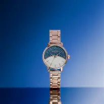Sonata Poze SP80130WM01 Quartz Analog Mother of Pearl Dial Rose Gold Metal Strap Watch For Women