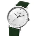 Timex Men Silver Round Analog Brass Dial Watch- TW0TG8013