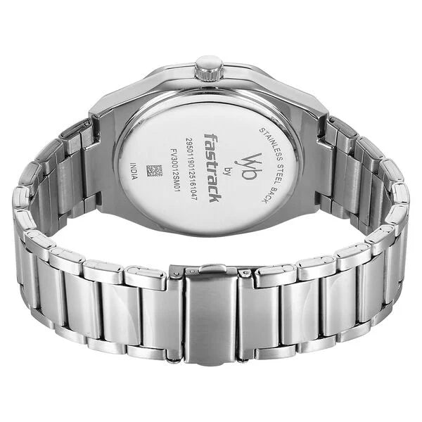 Silver Fastrack watch Stylish women’s wristwatch FV30012SM01 Fastrack on a white background
