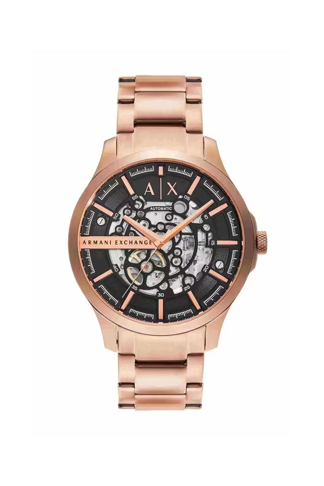 Armani Exchange Automatic 46 mm Black Dial Stainless Steel Analogue Watch for Men - AX2456