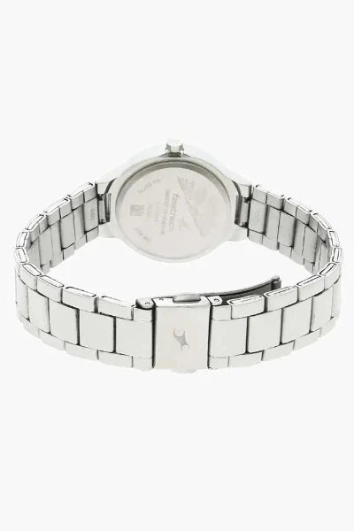 Fastrack 6150SM02 Analog Watch with Classic Black Dial and Stainless Steel Band