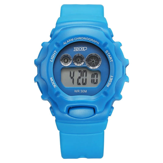 Durable and sporty Titan Zoop digital watch 26035PP08W for boys with digital display