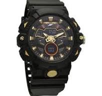 77138PP01 FASTRACK SF Analog Digital Black Dial PU Strap Watch For Men