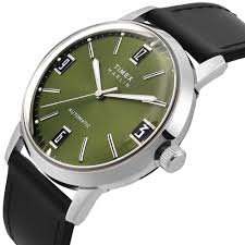TIMEX MARLIN® Green Round Dial Mechanical Automatic Men's Watch - TWEG26700