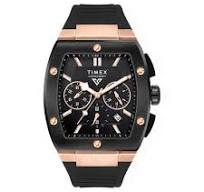 TIMEX Vector Men Black Rectangle Chronograph Dial Analog Watch - TWEG26201