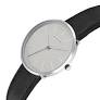77152SL01 Sonata Ascent Quartz Analog White Dial Leather Strap Watch For Men