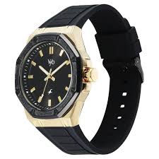 FV30008KP01W Vyb Rebel By Fastrack Quartz Analog Black Dial Black Silicone Strap Watch For Guys