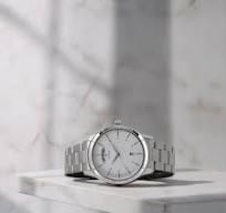 TITAN NT1767SM01 Titan Workwear White Dial Analog with Day and Date Stainless Steel Strap watch for Men