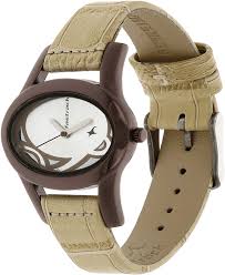 Fastrack 9732QL01 women's analog watch with a chic rose gold dial, silver-tone stainless steel case, and a stylish rose gold mesh strap. A fashionable and elegant timepiece for a modern look.