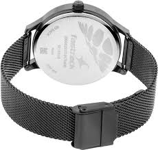 Fastrack 6210NM01 Analog Watch with Sleek Black Dial and Leather Strap