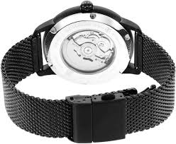 A bold and elegant Titan men's watch featuring a sleek black dial, matching black stainless steel strap, and a sophisticated analog design, perfect for modern style and versatility.