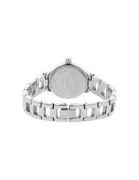 Fastrack 6134SM02 women's analog watch featuring a stylish silver dial, stainless steel case, and a sleek silver metal strap. A modern and elegant timepiece for any occasion.