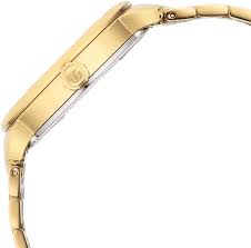 A sophisticated Titan women's watch featuring a champagne dial, gold-tone stainless steel strap, and a timeless design, perfect for both traditional and modern outfits.