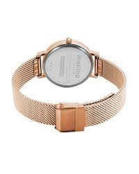 Back View Of Maxima 61160CMLR Analog Rose Gold Strap Silver Dial Watch for Women