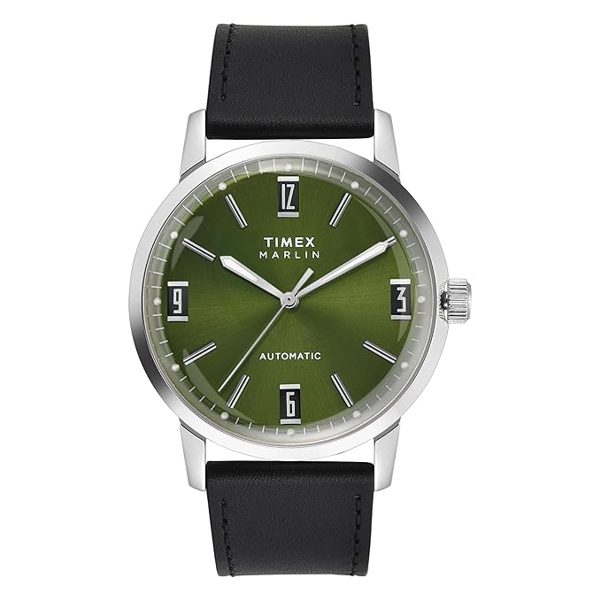 Timex Marlin TWEG26700 Green Dial Mechanical Automatic Watch for Men