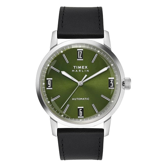 Timex Marlin TWEG26700 Green Dial Mechanical Automatic Watch for Men