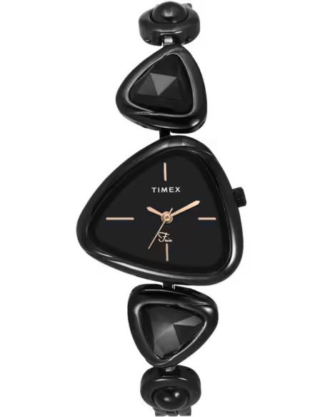 Timex Fria TWEL1770 Black Triangle Analog Watch for Women