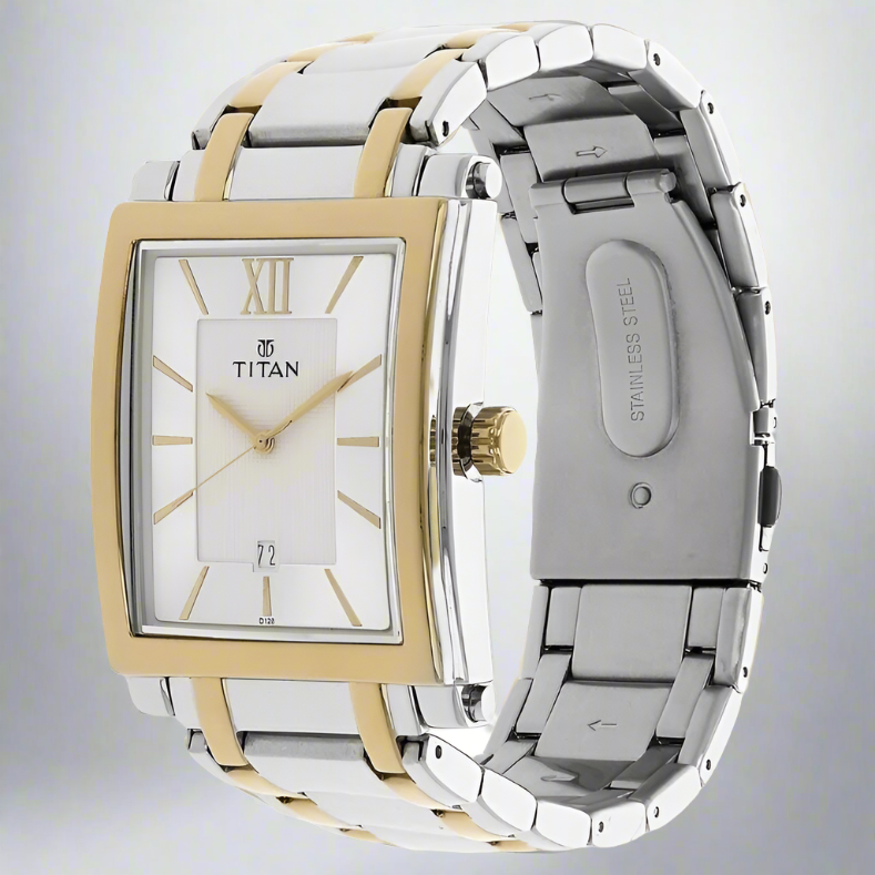 TITAN NS9327BM01 REGALIA WHITE DIAL ANALOG WATCH