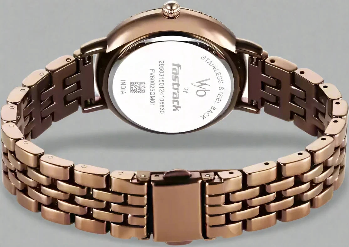 VYB BY FASTRACK FV60025QM01W - ENIGMA QUARTZ ANALOG WATCH FOR WOMEN