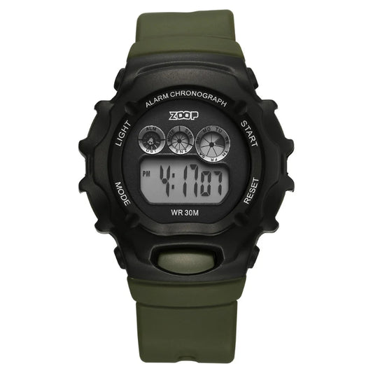 Zoop 26035PP06W Digital Watch for Kids with Green Strap and Digital Display from House of Titan