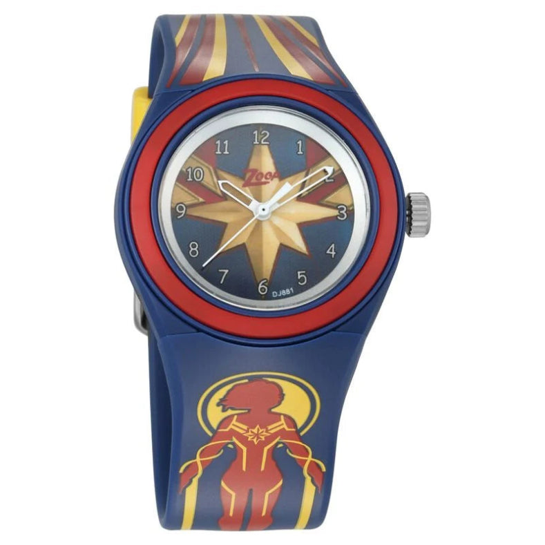 Zoop by Titan NNC4048PP25 Quartz Analog Blue Dial PU Strap Kids Watch with Captain Marvel Theme