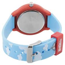 Back Side Of Zoop Doraemon analog watch with blue dial and blue strap for boys and girls, perfect kids’ watch from the House of Titan