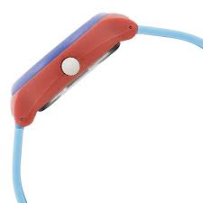 Side View Of Zoop Doraemon analog watch with blue dial and blue strap for boys and girls, perfect kids’ watch from the House of Titan