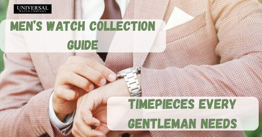 Gentleman watch collector displaying a premium watch collection