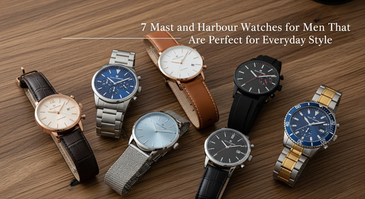 7 stylish Mast and Harbour watches for men perfect for everyday style under ₹3,000
