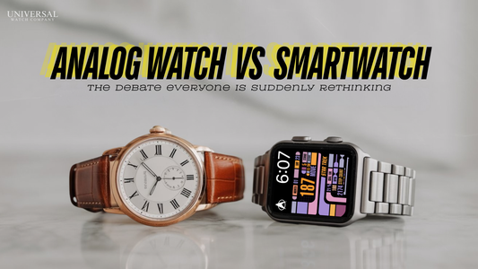 Classic analog office watch symbolizing simplicity in the analog watch vs smartwatch debate