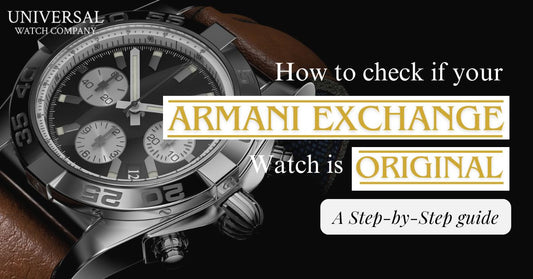 Armani Exchange watch showcasing, high-quality materials, and precise craftsmanship, key indicators of a genuine timepiece