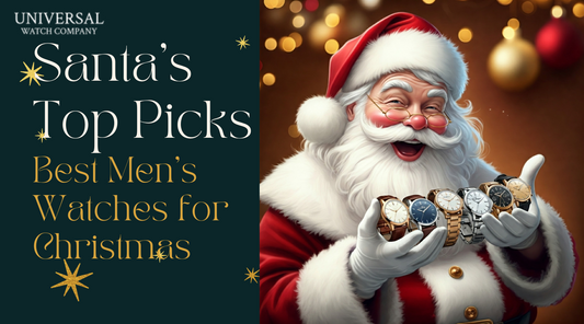  A collection of stylish men’s watches, including dress watches, rugged outdoor models, and smartwatches, perfect for Christmas gifts.