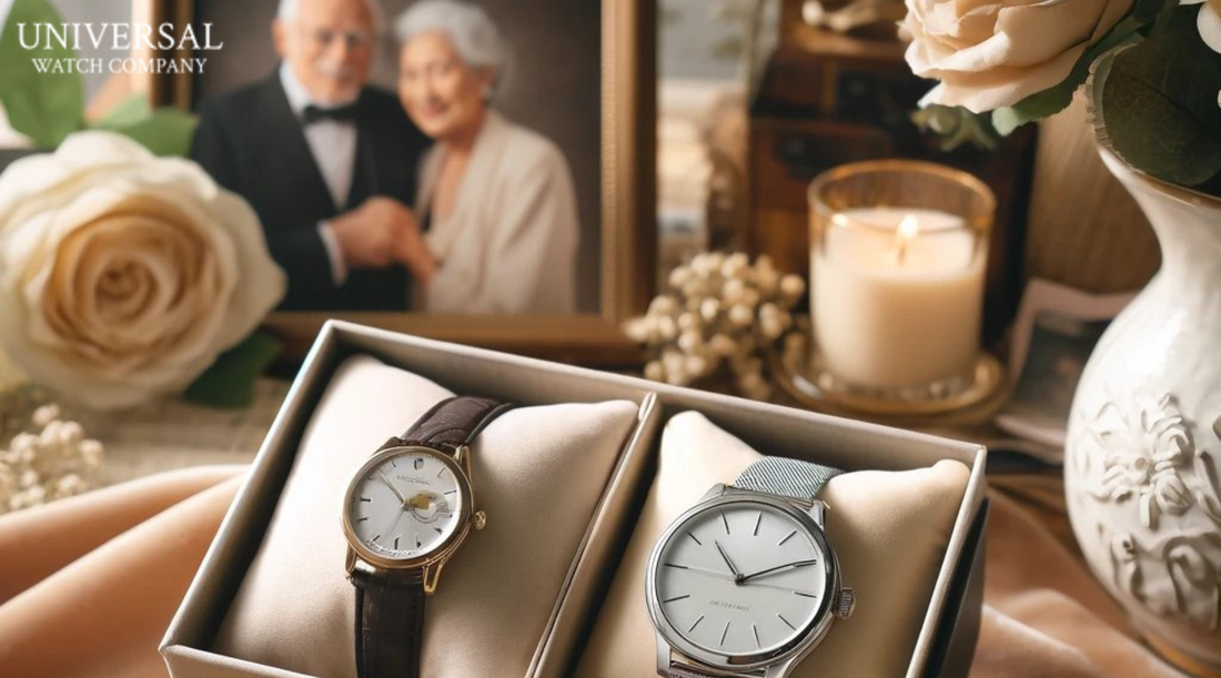 Celebrate your parents’ anniversary with a timeless gift. Explore luxury watches, couple sets, and personalized timepieces to honor their enduring bond.