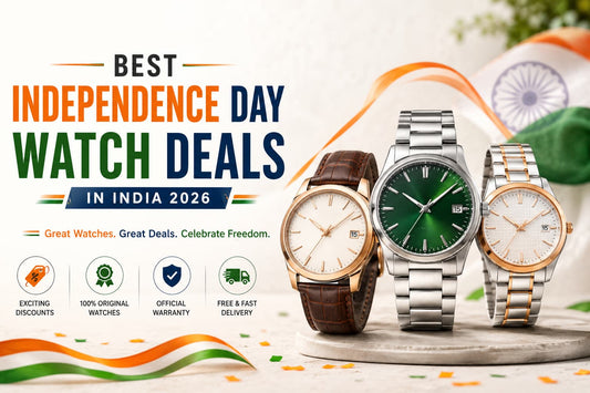 banner showing watches suitable for independence day